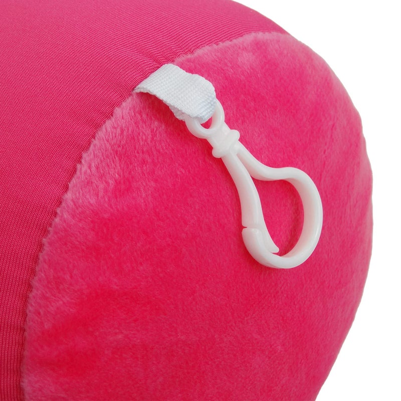 Wolf Essentials Microbead Bolster Tube Travel Pillow - Compact Neck Roll Pillow for Airplane, Car, or Home - Soft Lumbar Support Pillow - Pink - Image 5